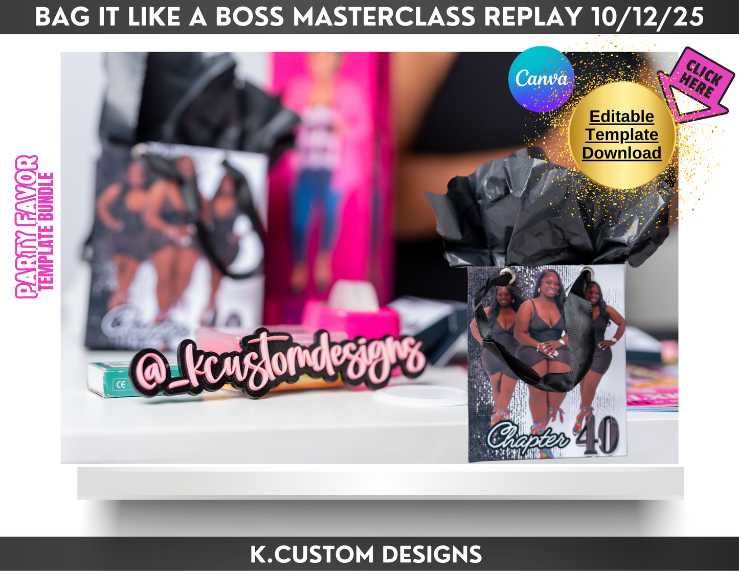 * Bag It Like a Boss: The Custom Gift Bag Masterclass Replay *