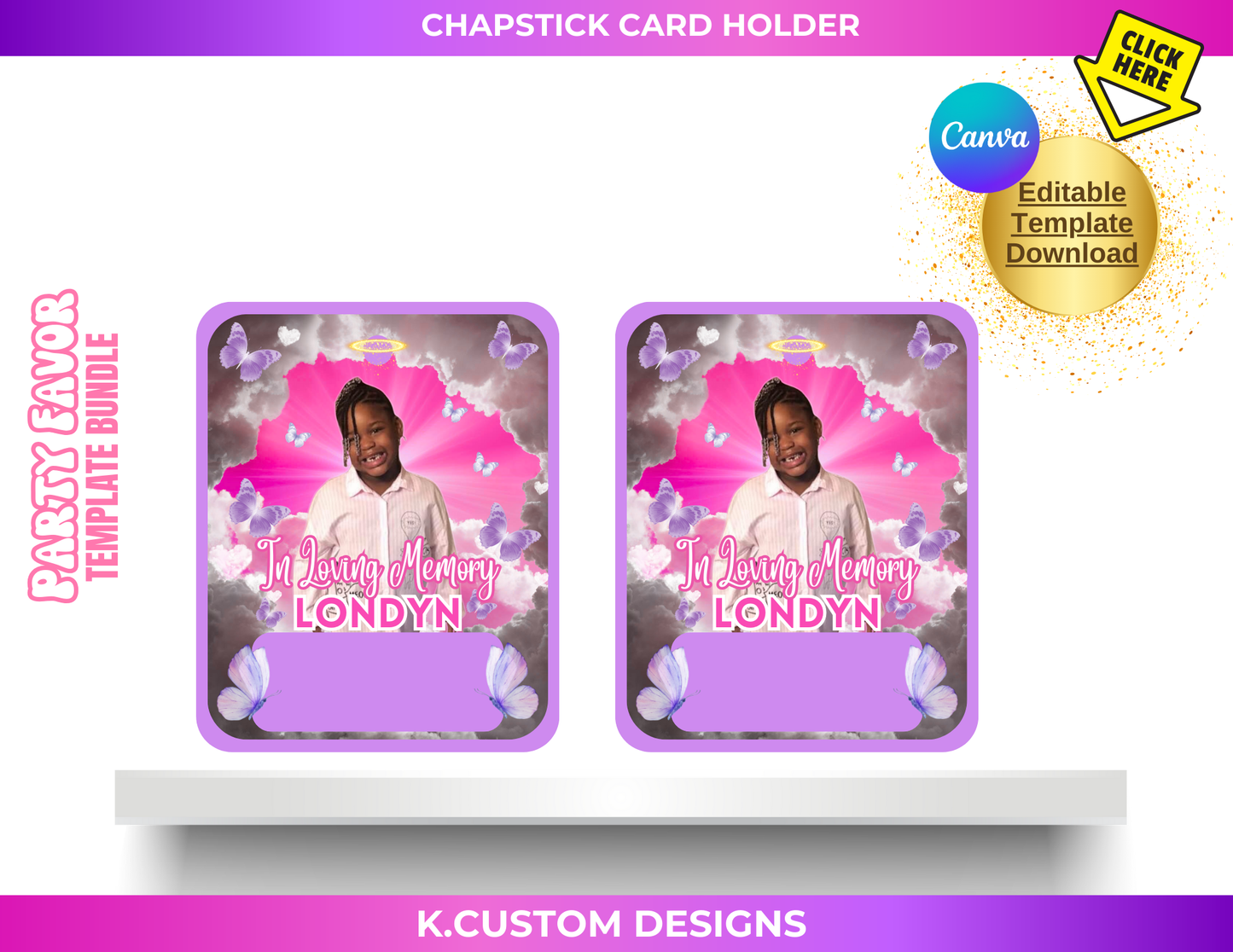 Digital Custom Lip Balm/Money Cards