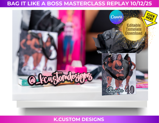 * Bag It Like a Boss: The Custom Gift Bag Masterclass Replay *