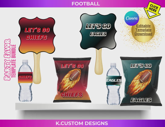 Football Digital Bundle (Canva Template)