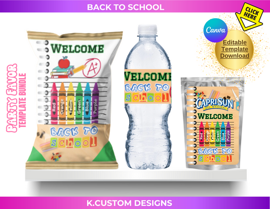 Personalized Back To School Template Bundle (Canva Template)