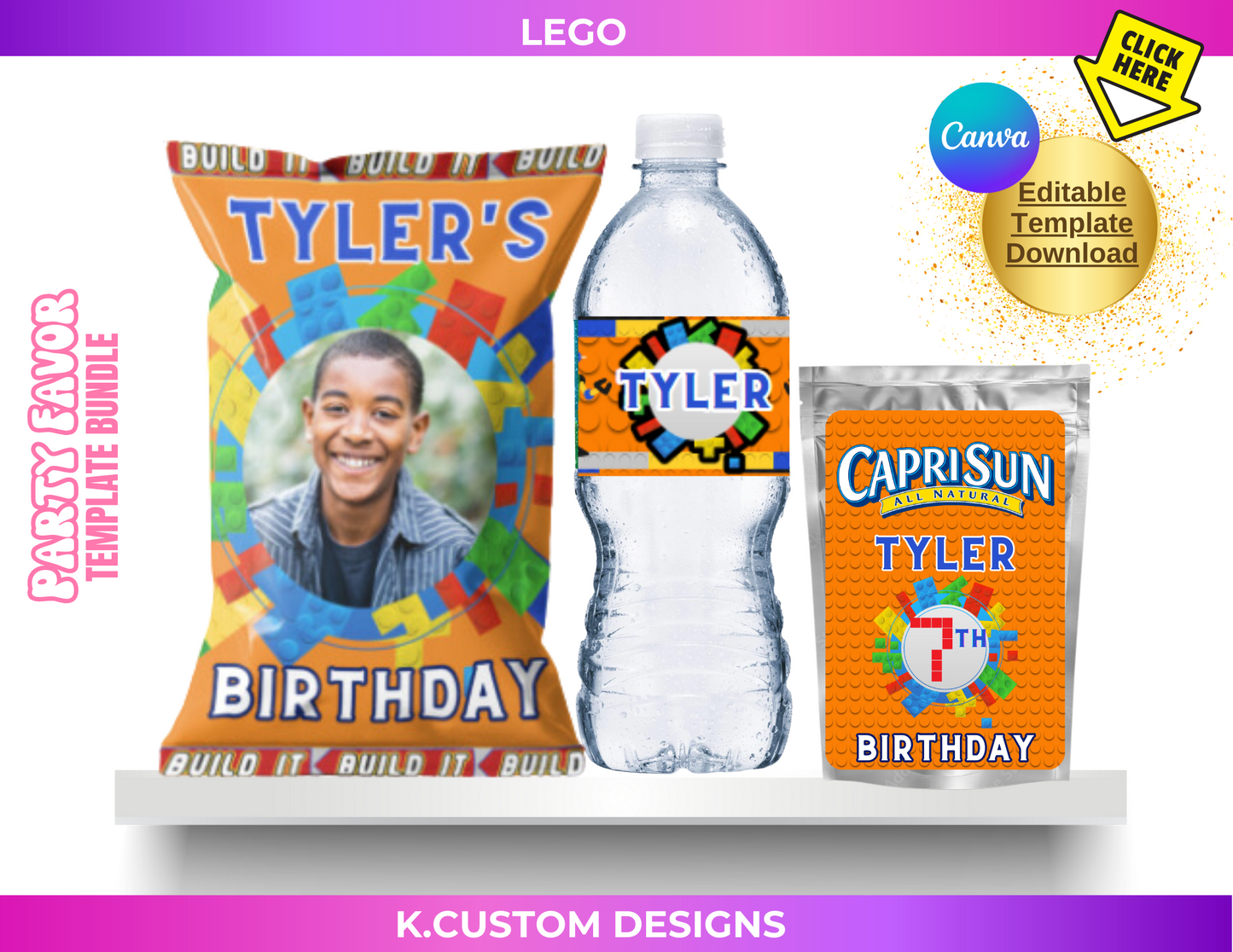 Personalized Block Template Bundle (Canva Template)