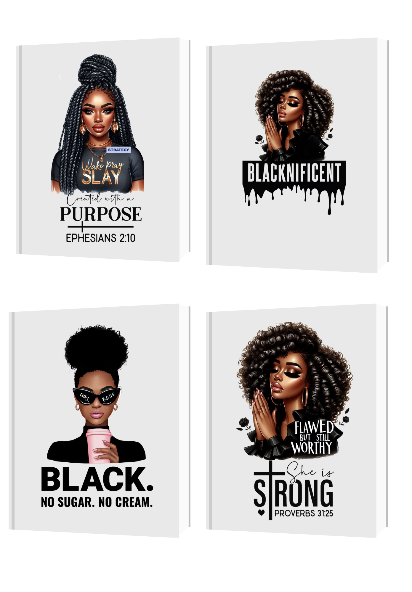 Digital UVDTF African American Women Decals + Bonus Decals