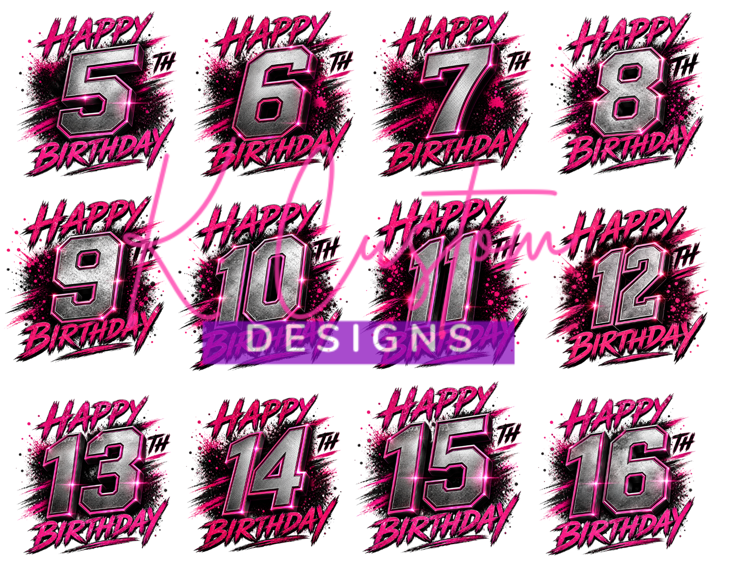 Birthday Party Bundle (DIY Templates)