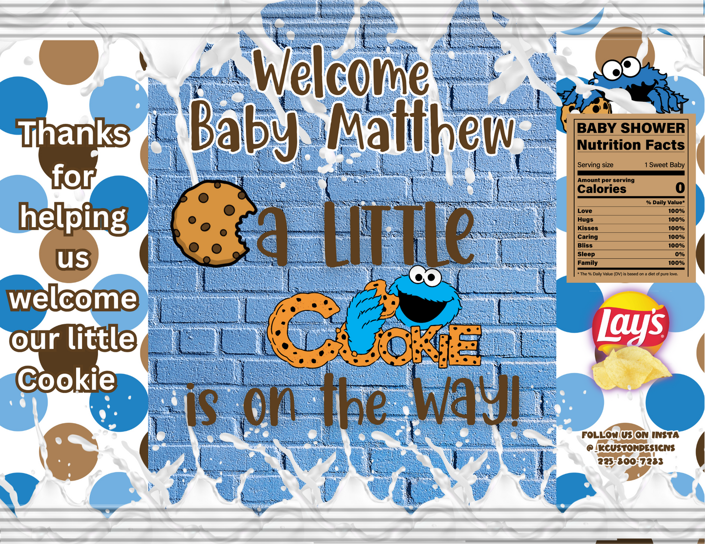 Personalized Cookie Template Bundle (Canva Template)