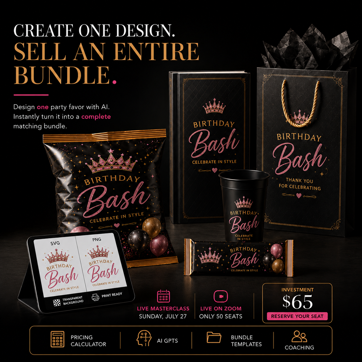 The AI Party Favor Blueprint™ Live Masterclass