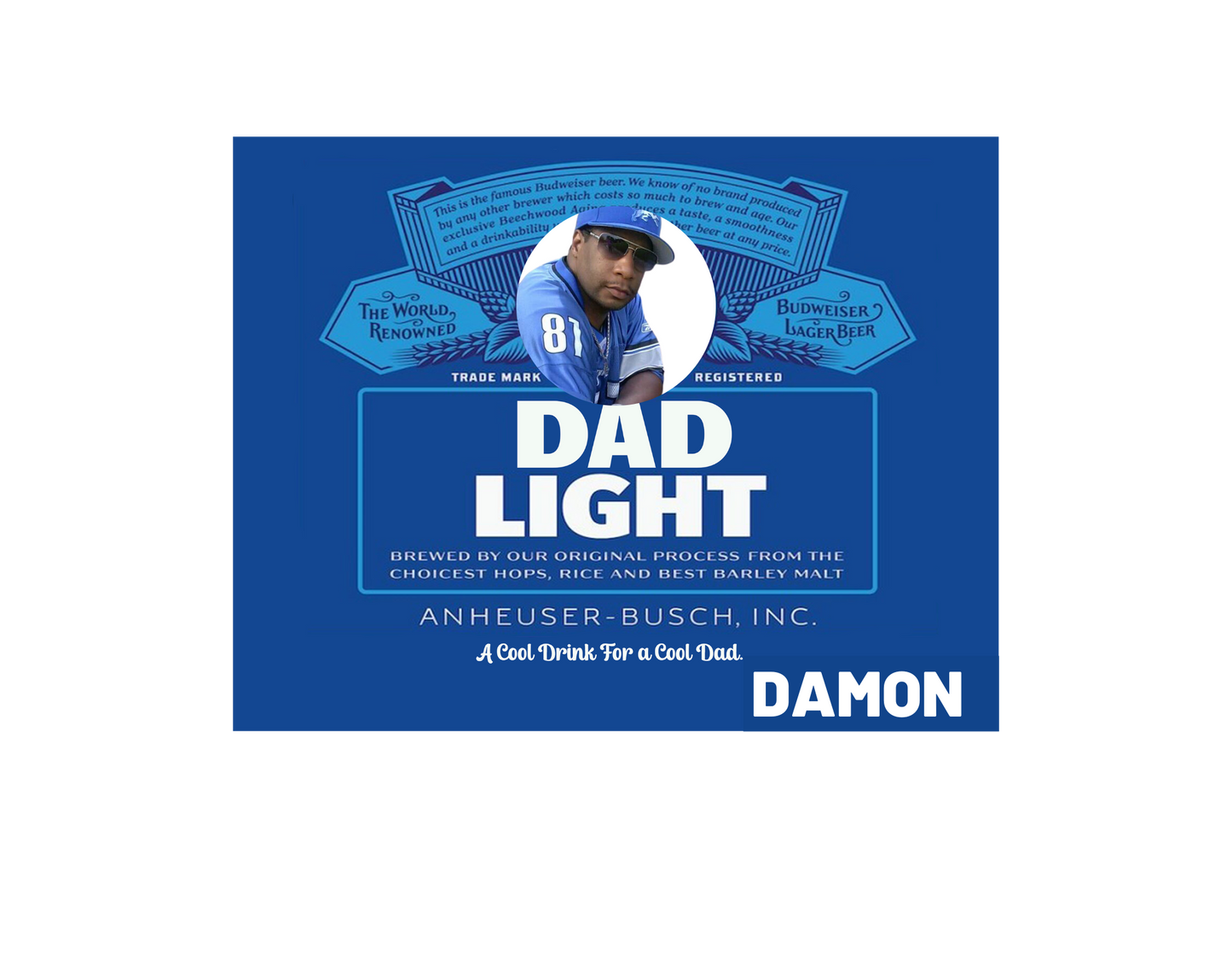 Brewed Just for Dad Beer Template (editable in Canva)
