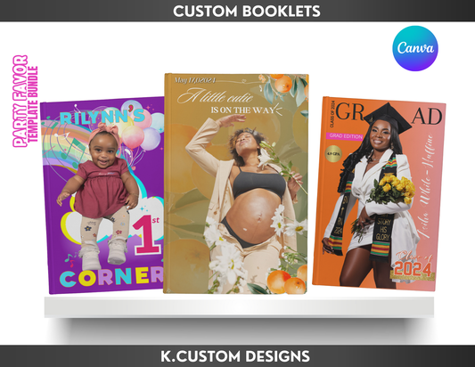 Personalized Custom Graduation/Baby Shower/Wedding/Birthday Booklets
