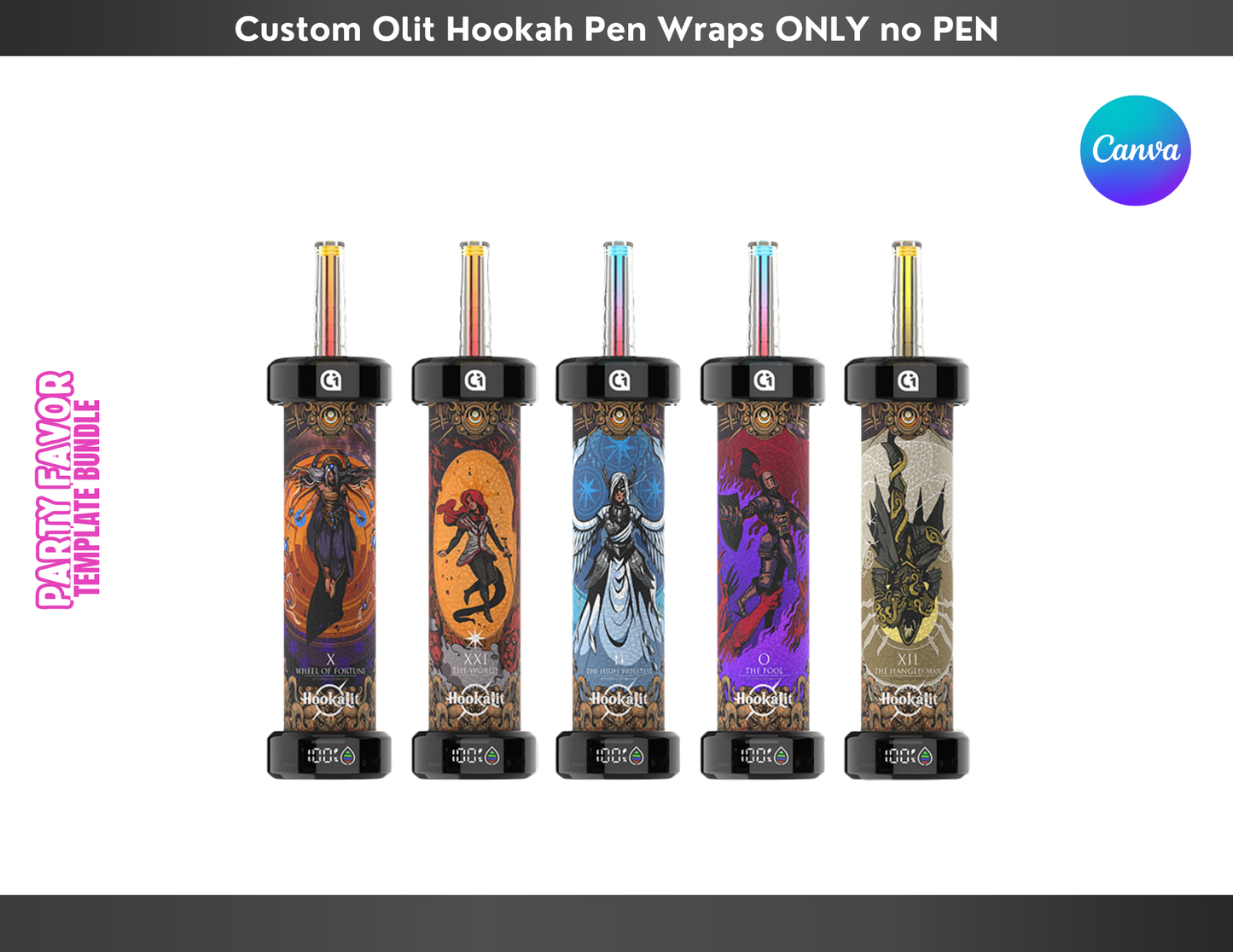 Custom Olit Hookah Pen Wraps ONLY
