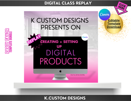 Creating & Setting Up Digital Products with Canva & Shopify Replay