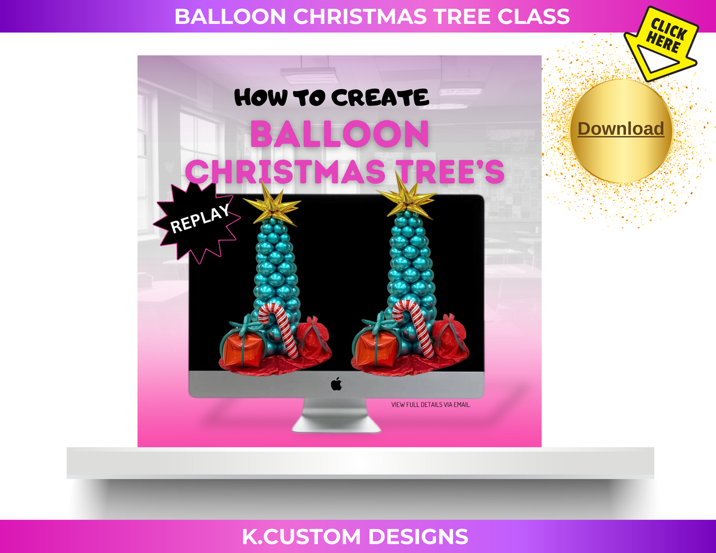 Balloon Christmas Tree Replay