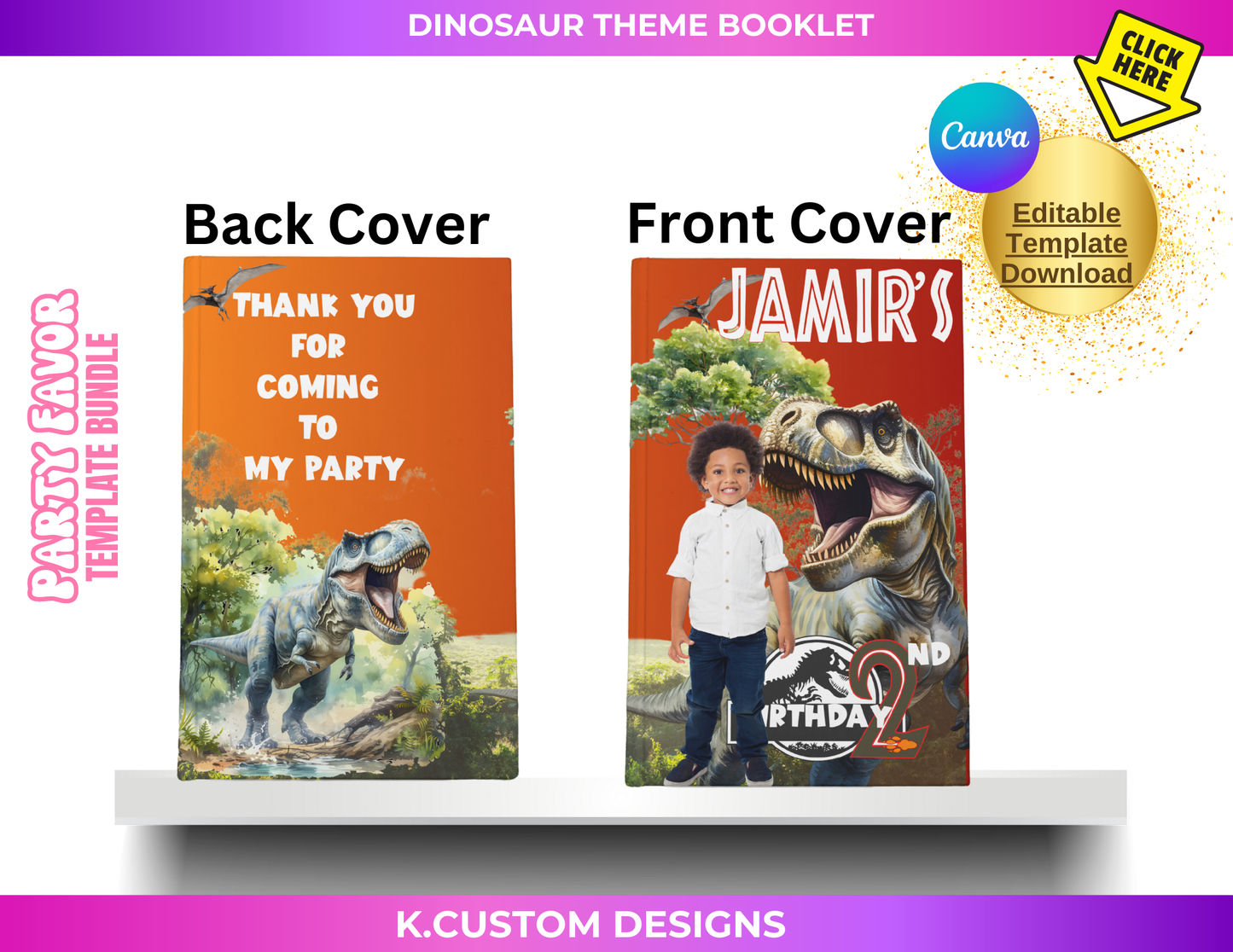 Dinosaur Coloring/Activity Booklet (Canva)