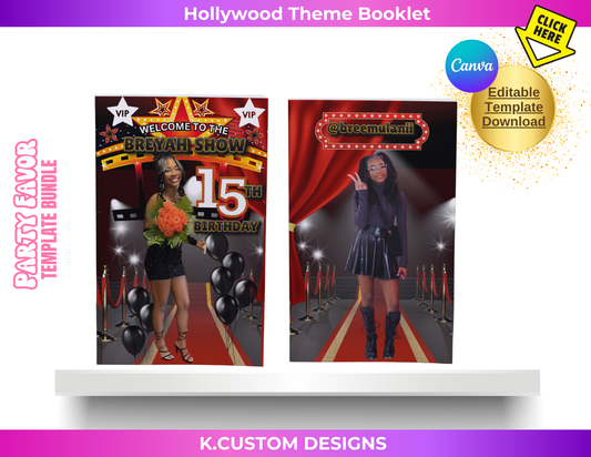 Hollywood VIP Digital Booklet (Canva Template)