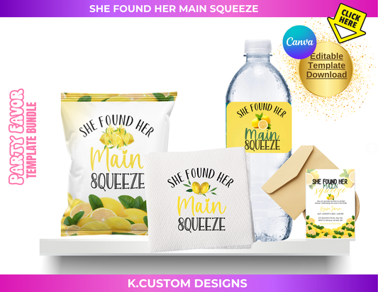 SHE FOUND HER MAIN SQUEEZE BUNDLE (Canva Template)