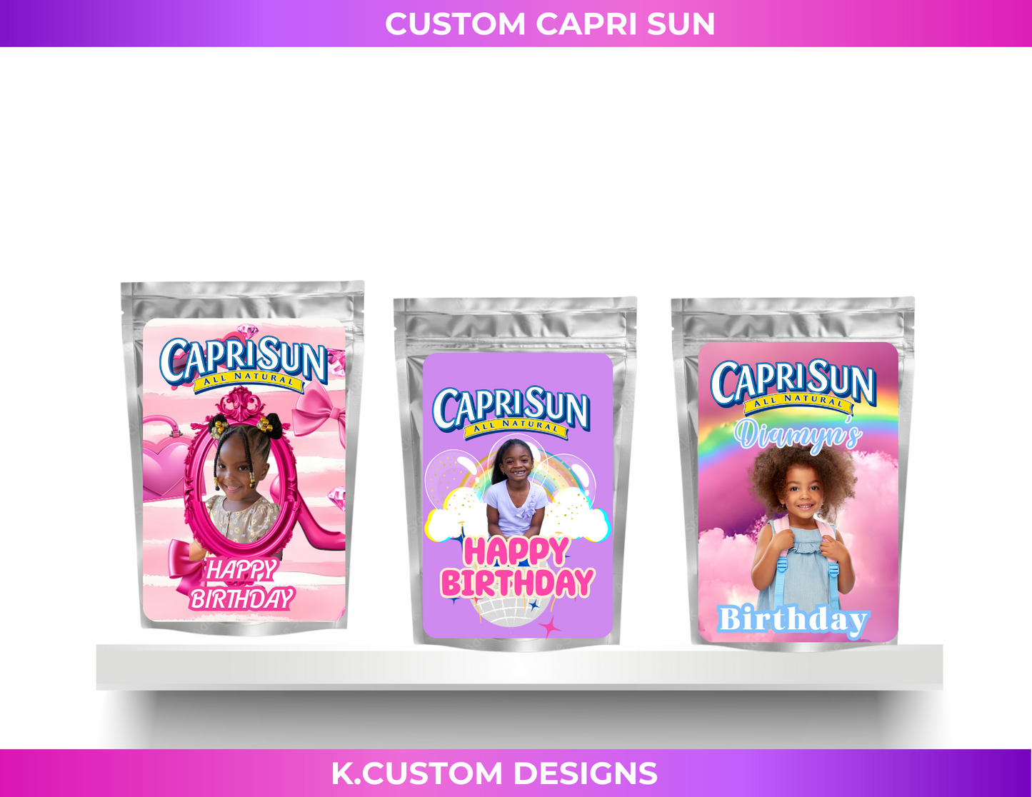 Personalized Custom Capri Sun