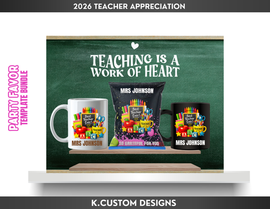 2026 Teacher Appreciation DIY Bundle (Instant Download)