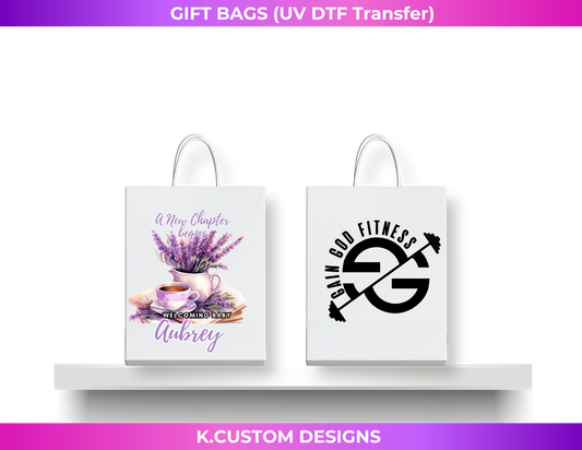 Personalized Gift Bags with UV DTF Prints