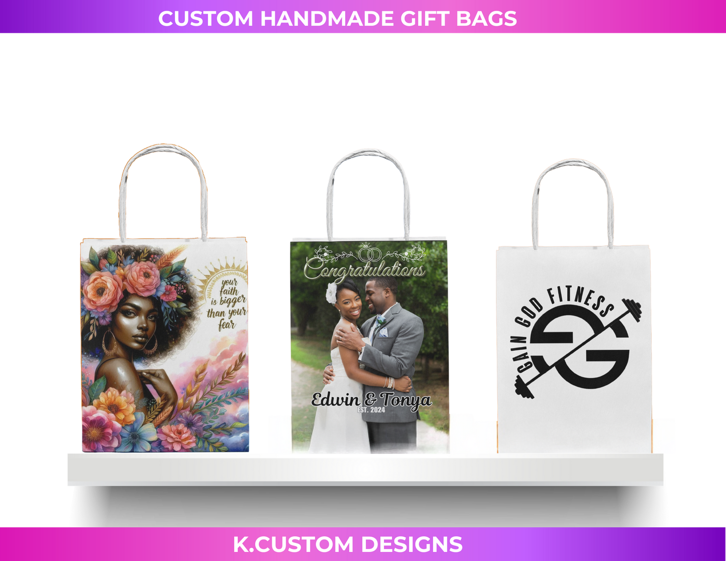 Custom Handmade Gift Bags