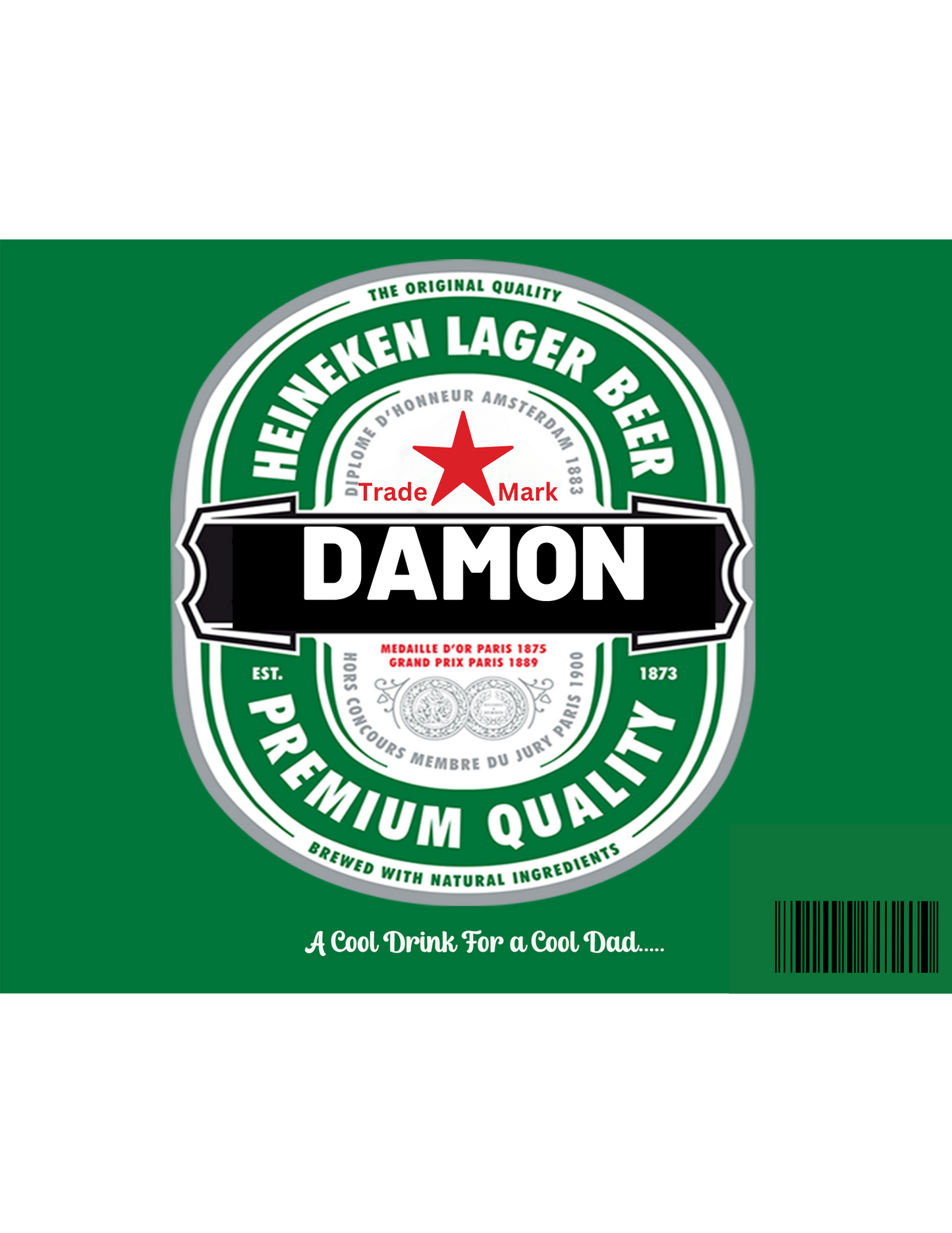 Brewed Just for Dad Beer Template (editable in Canva)