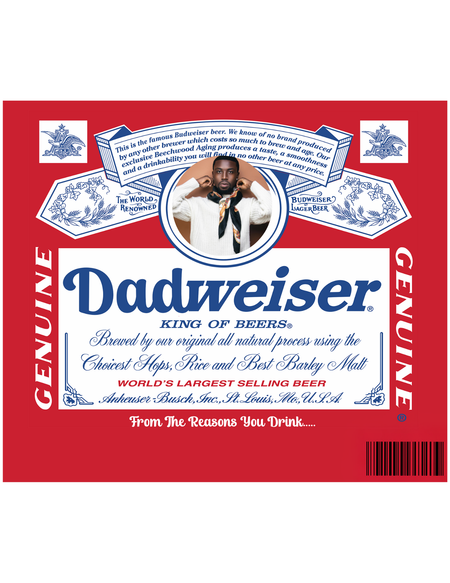 Brewed Just for Dad Beer Template (editable in Canva)