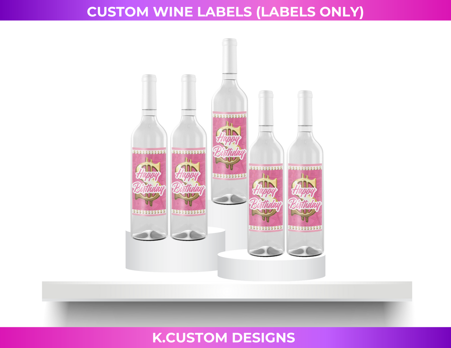 Personalized Wine Labels (Labels Only)