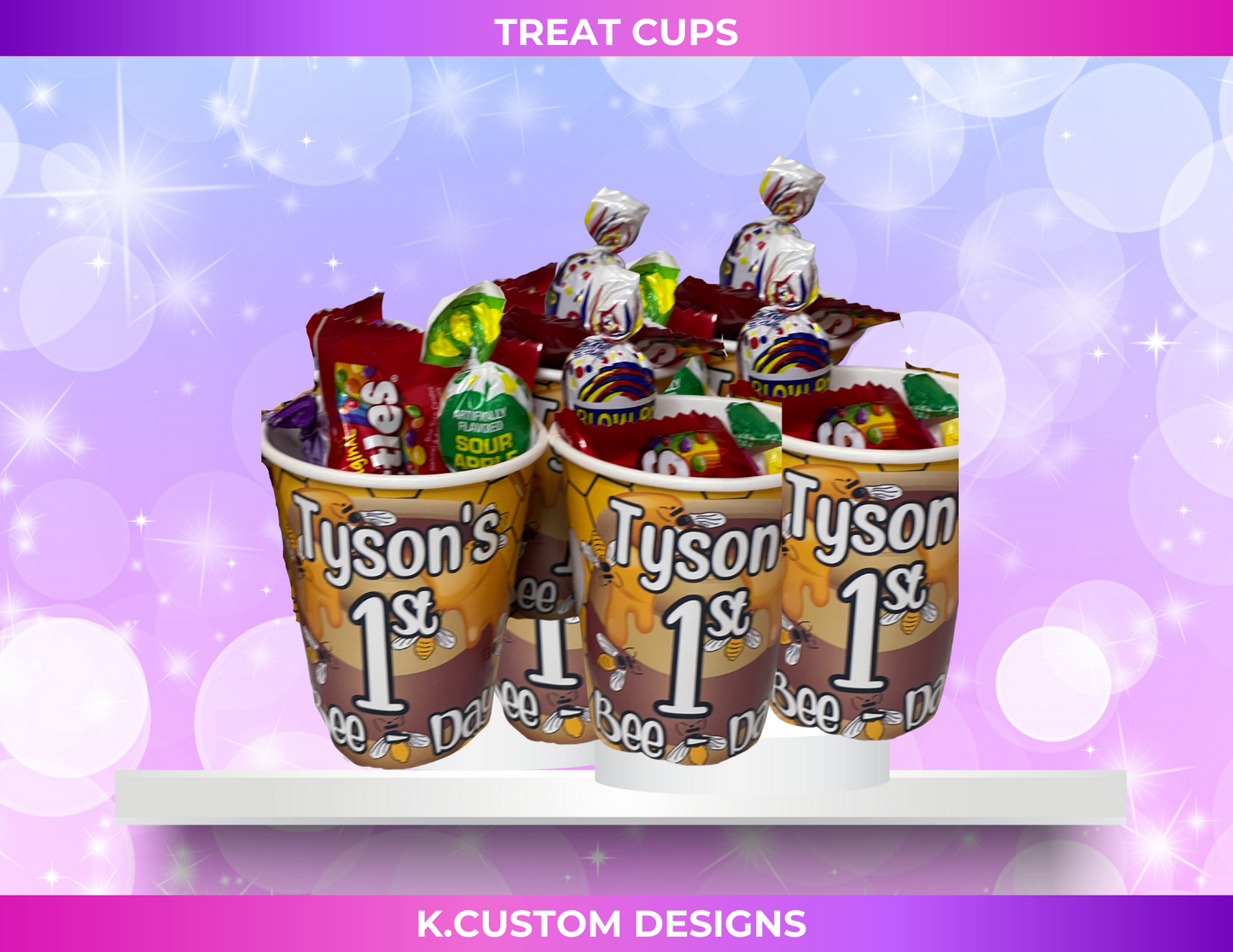 Personalized Treat Cups – K Custom Design