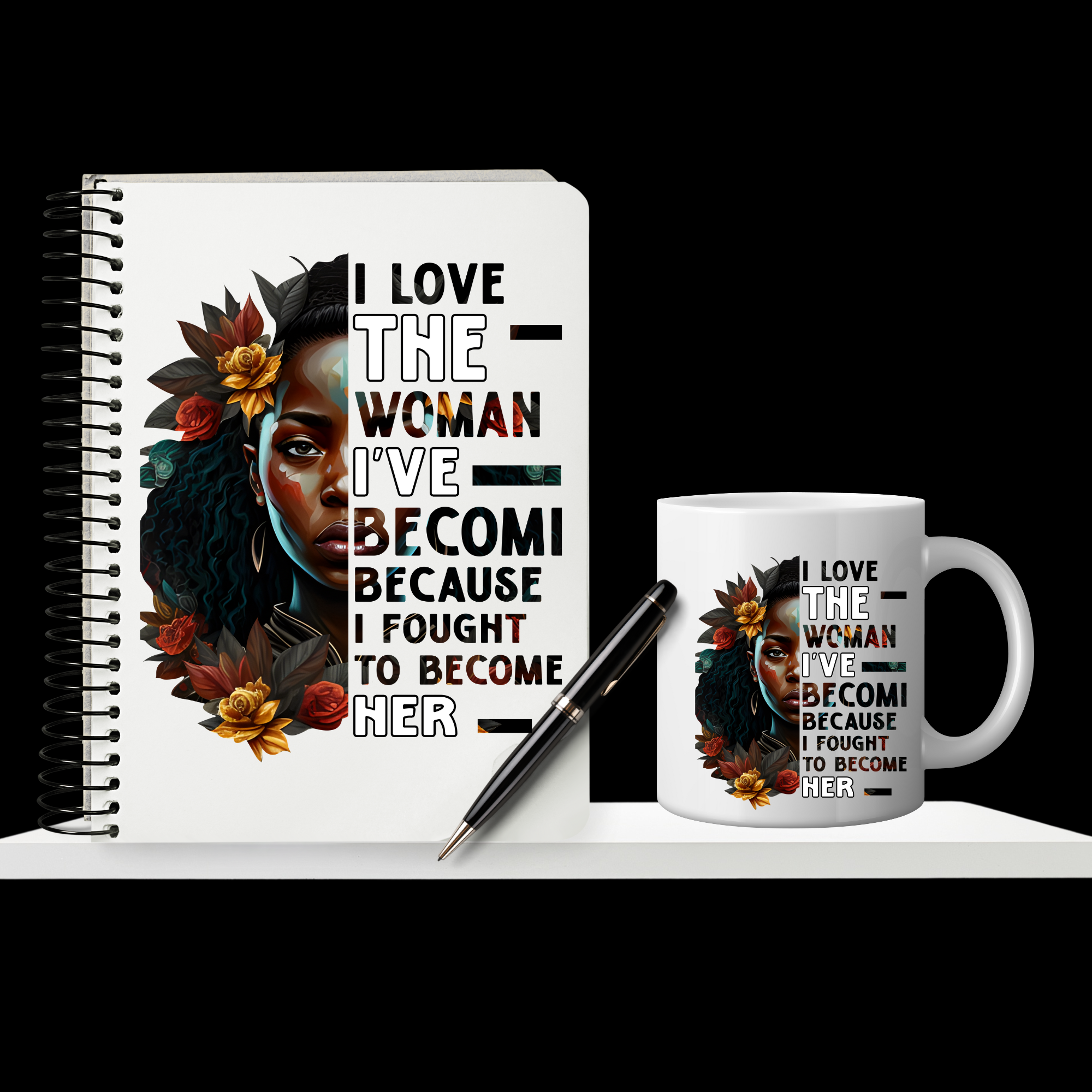 I Love the Woman I've Become | Faith Journal Cover & Decal – K Custom ...