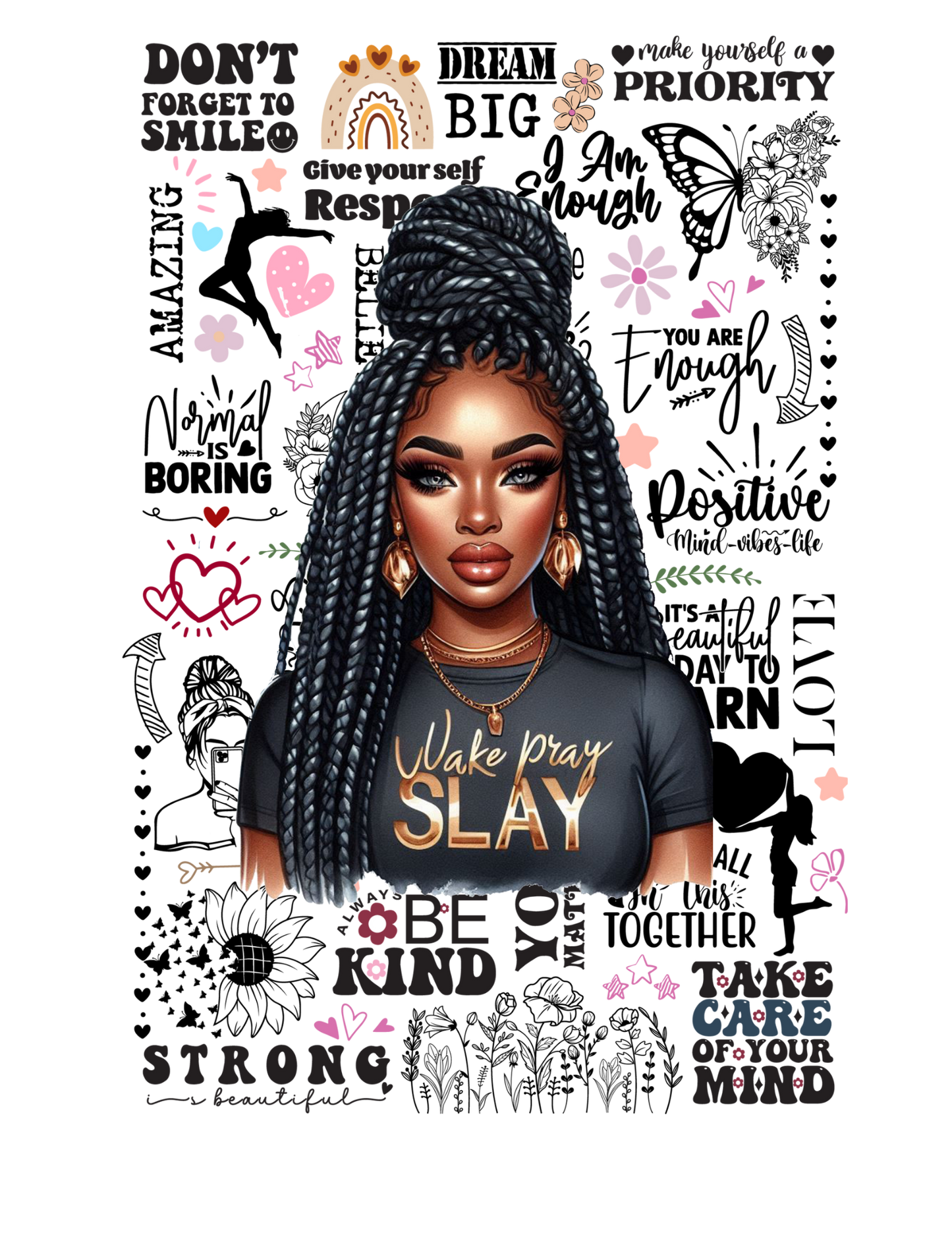 Digital UVDTF African American Women Decals + Bonus Decals
