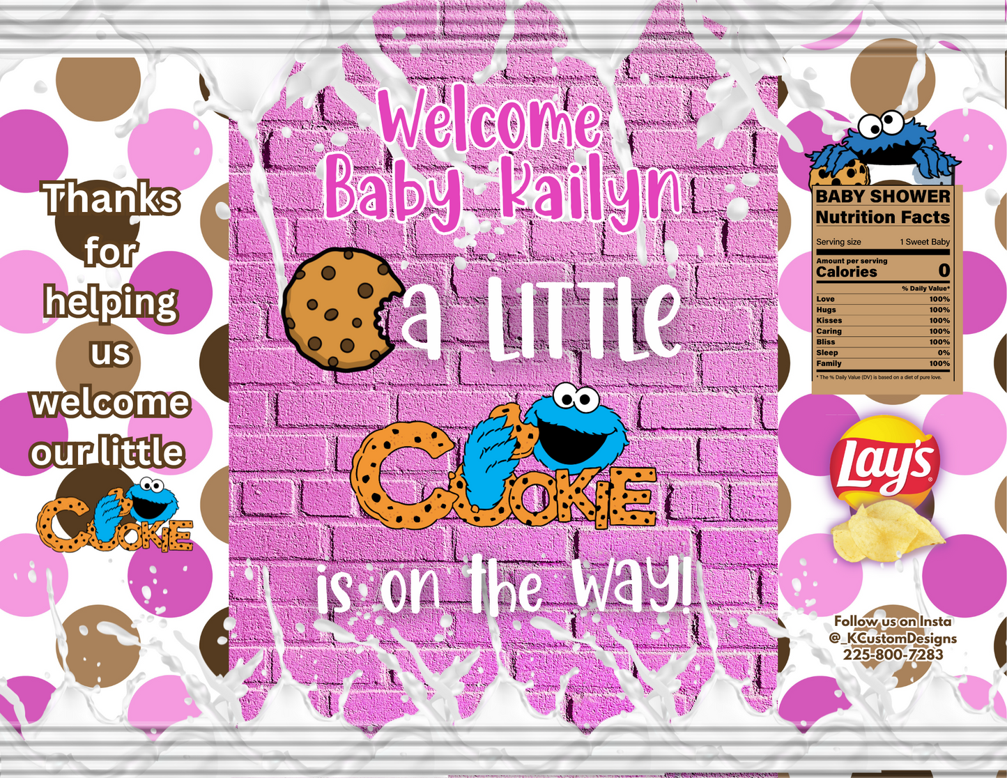 Personalized Cookie Template Bundle (Canva Template)