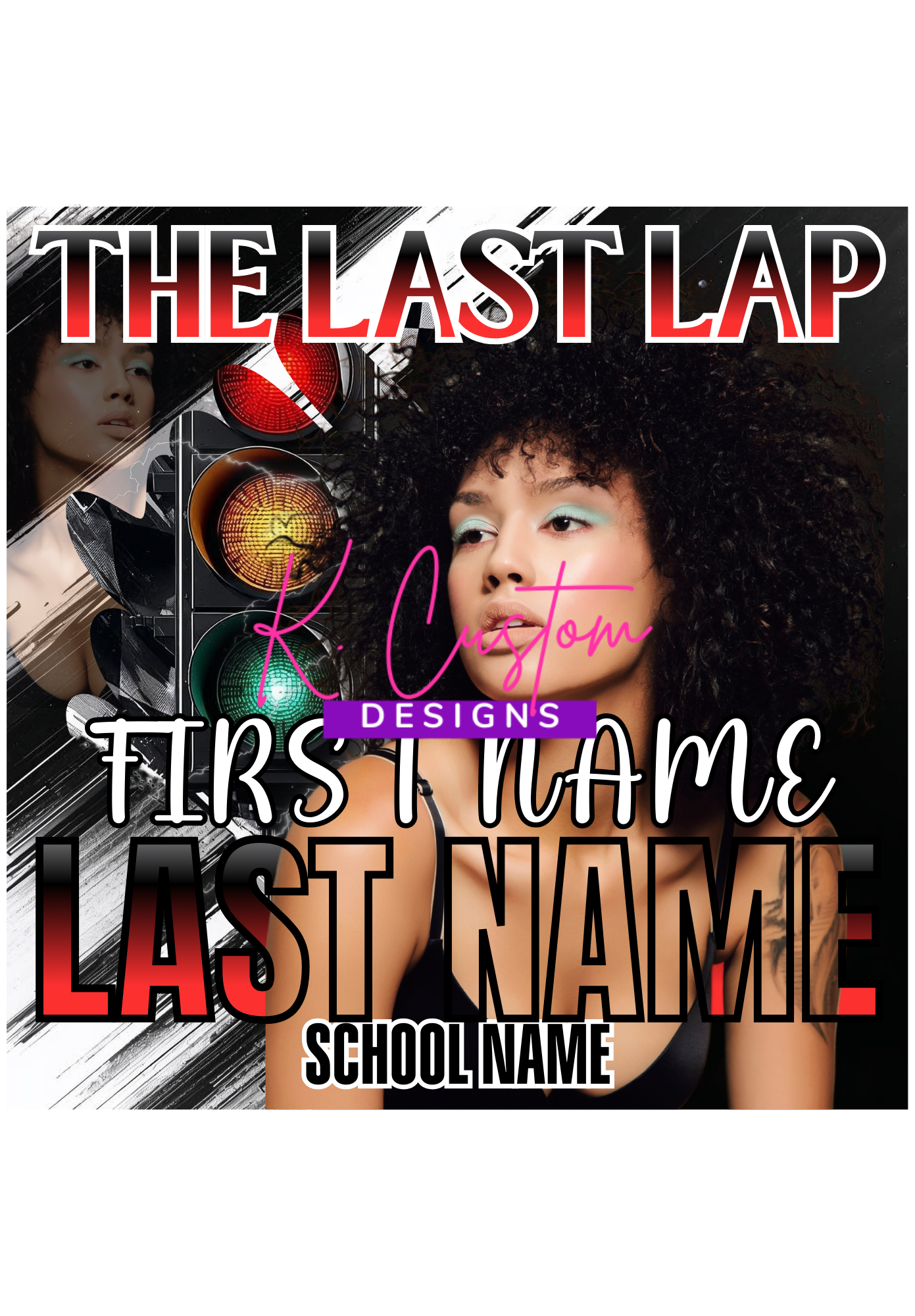 The Last Lap – Limited Customization Pre-Designed Digital Party Template