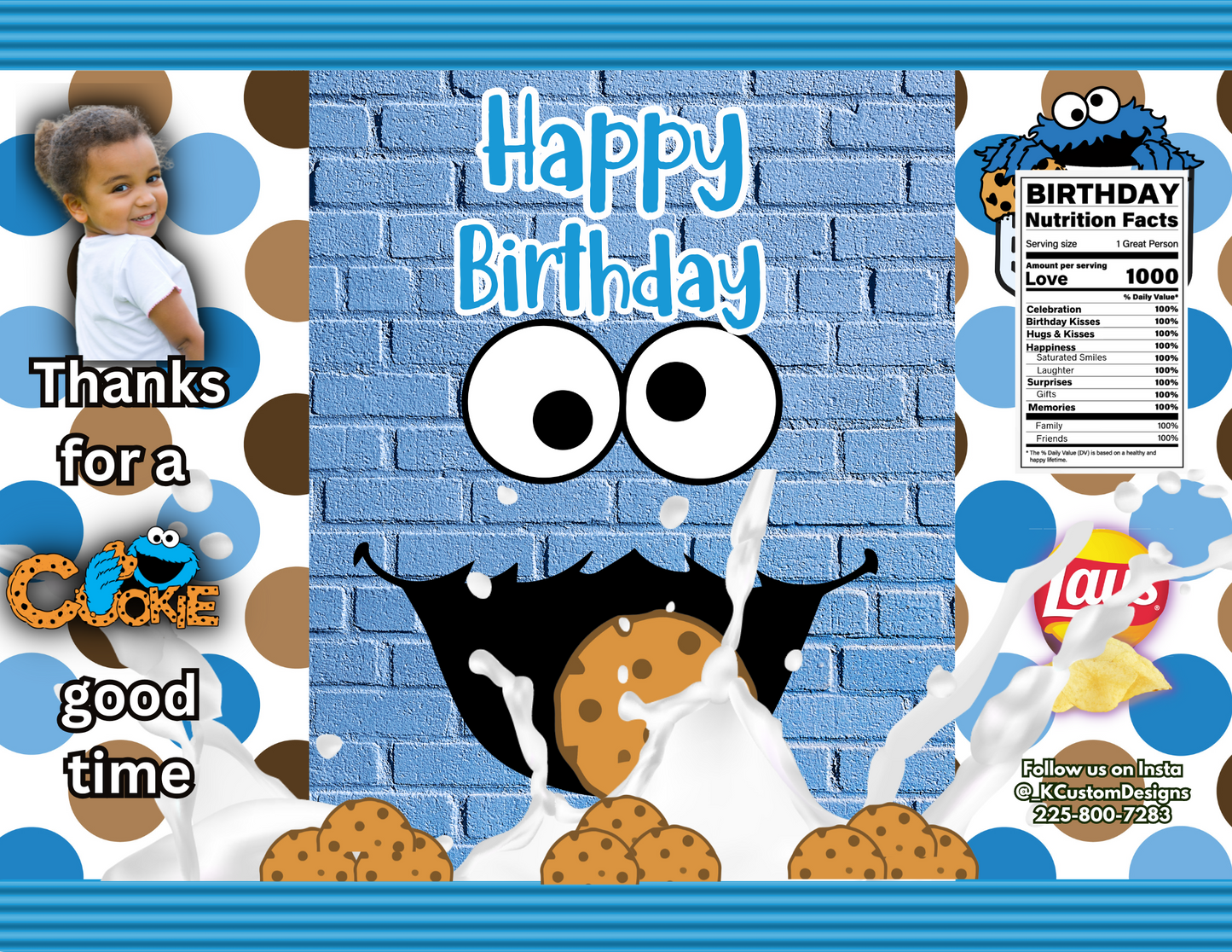 Personalized Cookie Template Bundle (Canva Template)