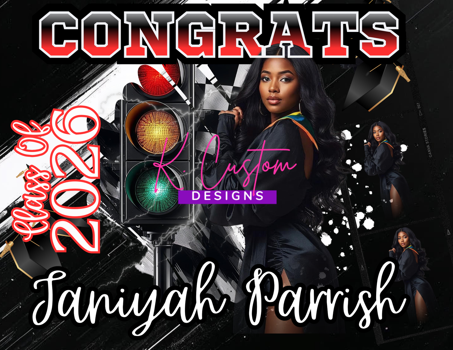 The Last Lap – Limited Customization Pre-Designed Digital Party Template